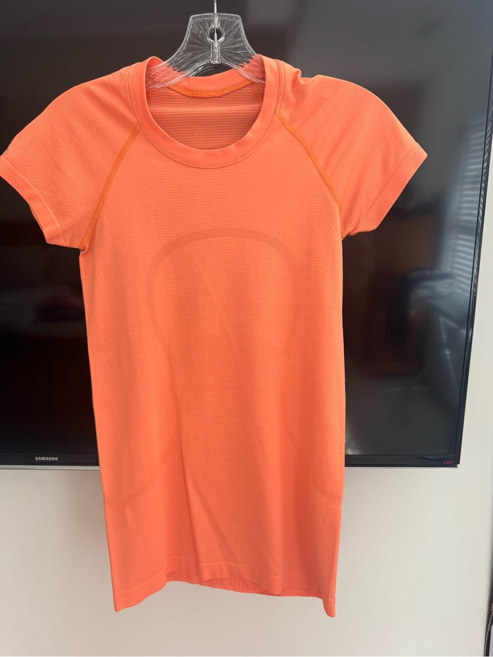 lululemon athletica Short Sleeve Active Tee Dress in Orange